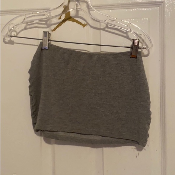 GREY TUBE TOP - Picture 1 of 2